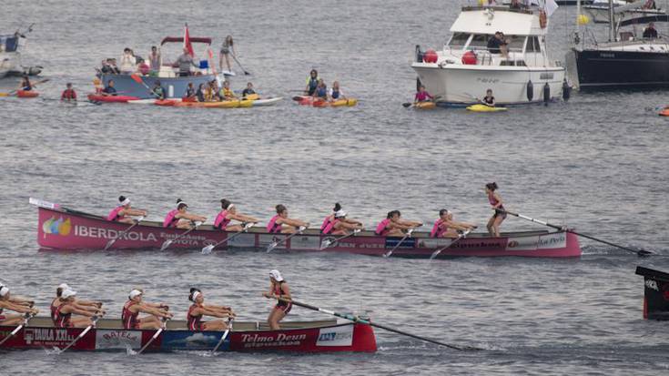 Bandera San Juanek, estropada Zumaiak