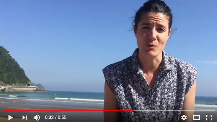 Bideoa: Iraia Elias aktorea, Eskola Txikien Festaren harira