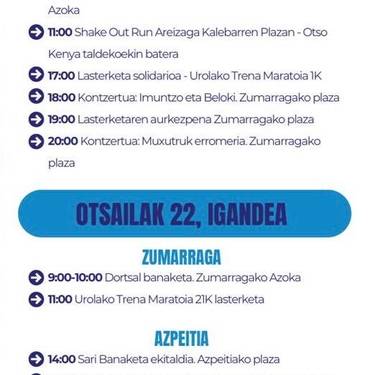 Lasterketa: Urolako Trena maratoia