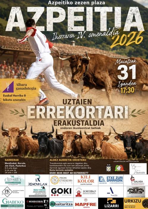 Erakustaldia: Iherraren oroimenezko uztai errekortariak