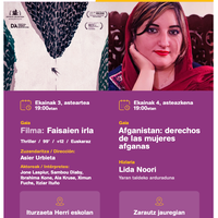 Hitzaldia: 'Afganistan: emakume afganiarren eskubideak'