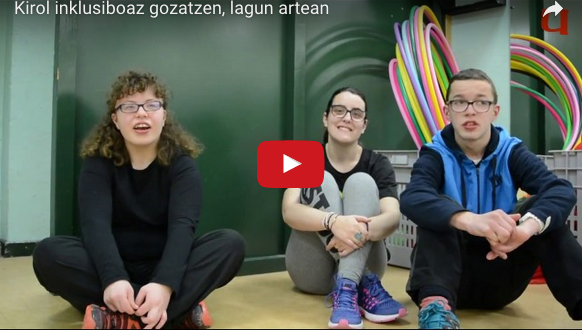 BIDEOA: Kirol inklusiboaz gozatzen, lagun artean