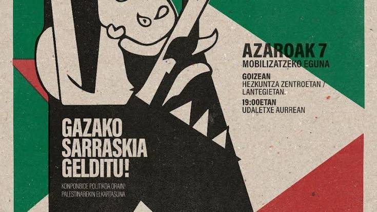 Palestinari elkartasuna adierazteko ekintzak