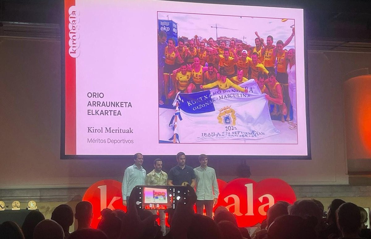 Orio Arraunketa Elkarteak Gipuzkoako Merezimendu Saria jaso du