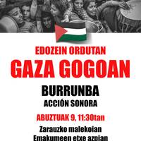 Mobilizazioa: Palestinaren aldeko manifestazio zaratasua