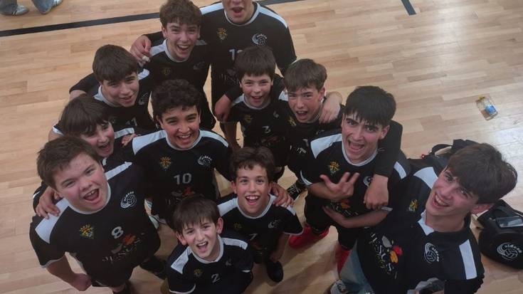 Euskadiko Txapelketa irabazi dute Aidean Boleibol Klubeko infantilek
