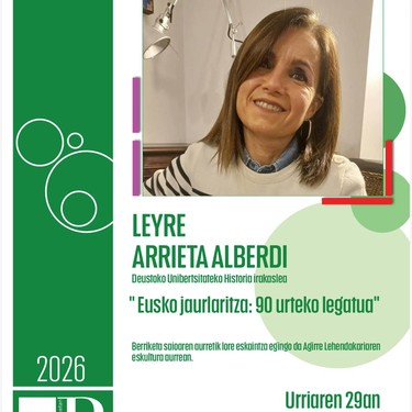 Lore eskaintza eta hitzaldia: Eusko Jaurlaritzaren 90. urteurrena