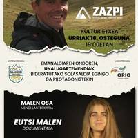 Proiekzioa eta solasaldia: 'Zazpi. Kontakizun bat, tontorrez tontor' eta 'Eutsi Malen'