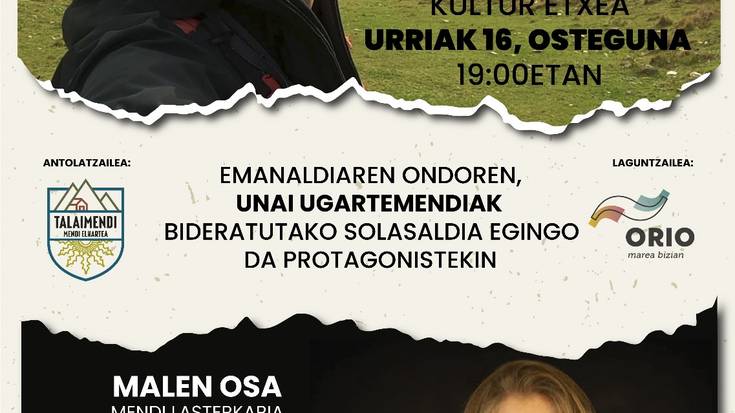 Proiekzioa eta solasaldia: 'Zazpi. Kontakizun bat, tontorrez tontor' eta 'Eutsi Malen'
