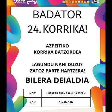 Azpeitiko 24. Korrika batzordearen bilera
