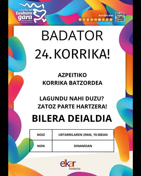 Azpeitiko 24. Korrika batzordearen bilera
