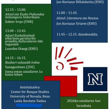 Jardunaldia: 'Nazioa idazten eraikiz. Aitzol eta Euskal Pizkundea'