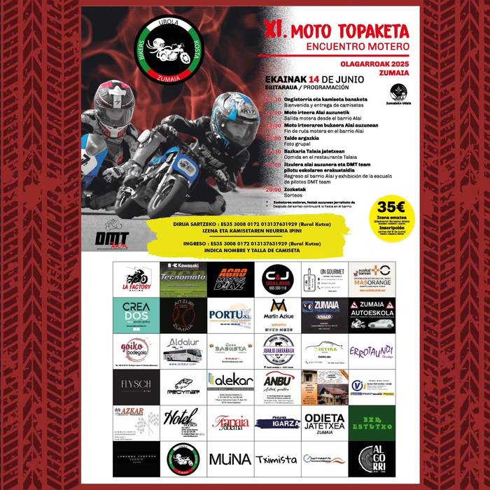 XI. Moto topaketa