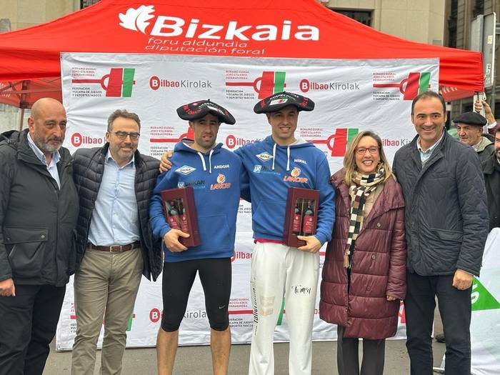 'Gorixo', Bizkaiko txapeldun trontzan