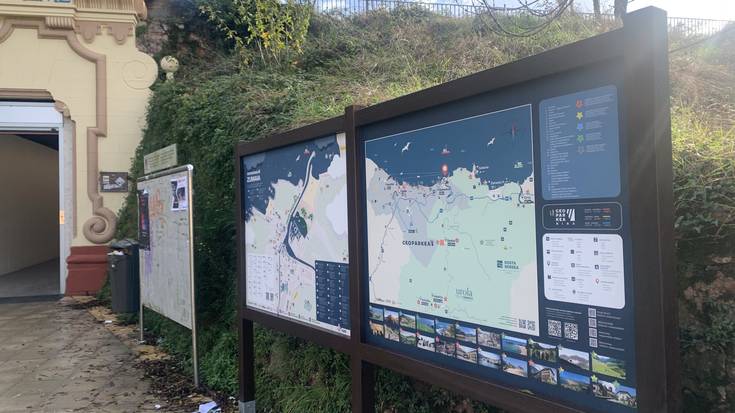 Informazio panelak jarri ditu Geoparkeak herriko puntu desberdinetan