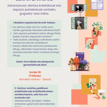 Bilera irekia: 'Elkarrekin zahartu, elkarrekin ekin, elkar zainduz'