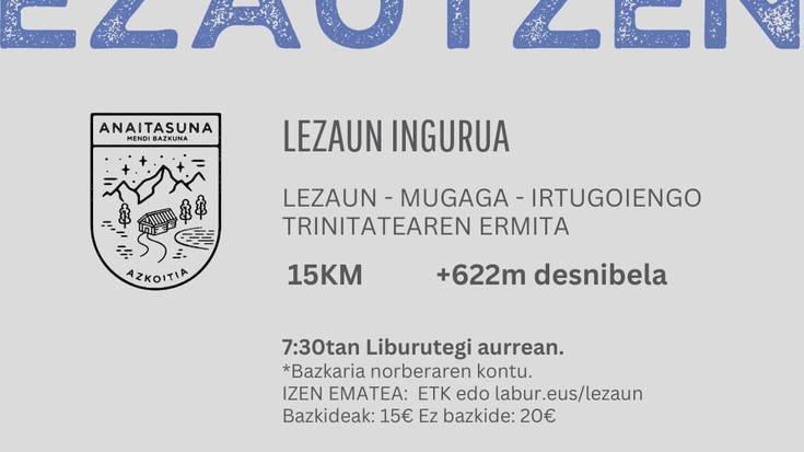 Mendi irteera: Gure txokoak ezagutzen