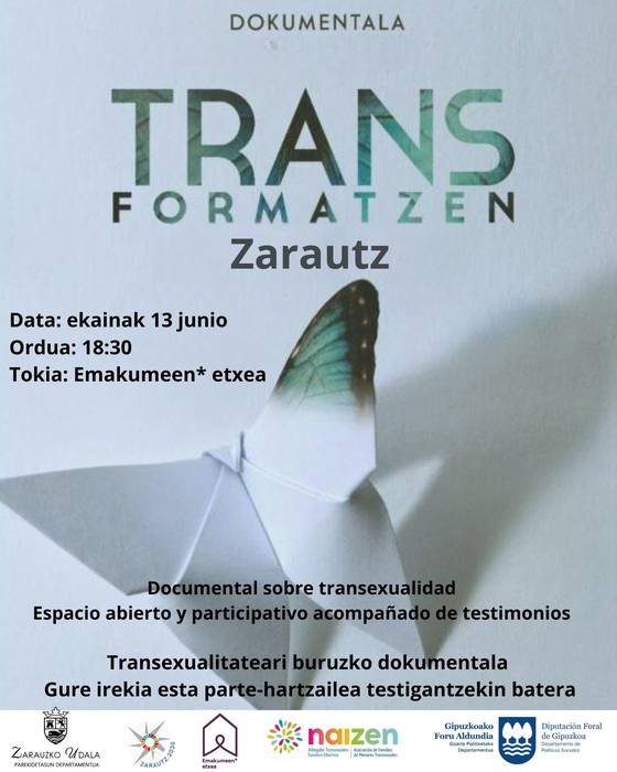 'Trans-formatzen' dokumentalaren emanaldia