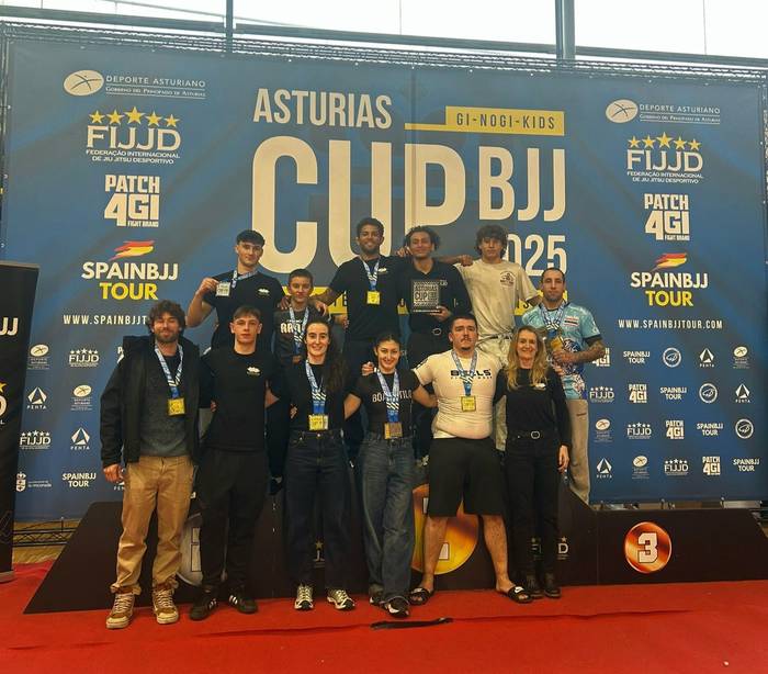 Jiu-Jitsu Zarautz Lotus Clubek bigarren taldeka Asturias Cup BJJ 2025 txapelketan