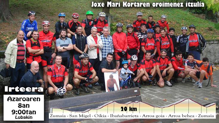 Joxe Mari Kortaren oroimenezko bizikleta itzulia egingo du Sastrakasek, igandean