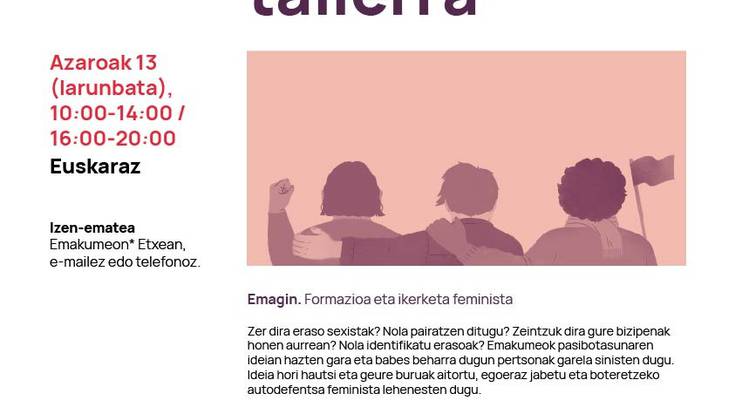 Autodefentsa feminista tailerra