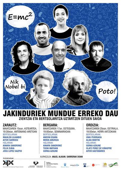 Zientziak eta bertsolaritzak bat egingo dute Zarautzen, saio berezi batean