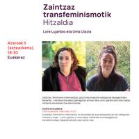 Hitzaldia: 'Zaintzaz transfeminismotik'
