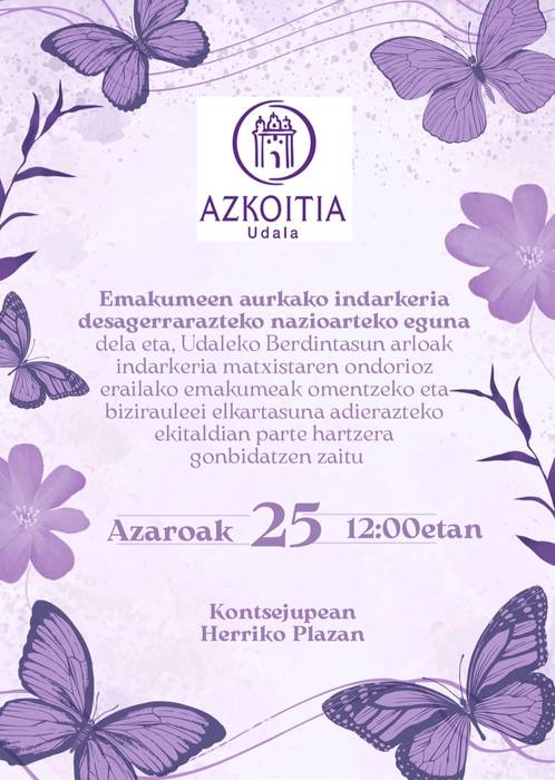 Elkarretaratze isila: Azaroak 25