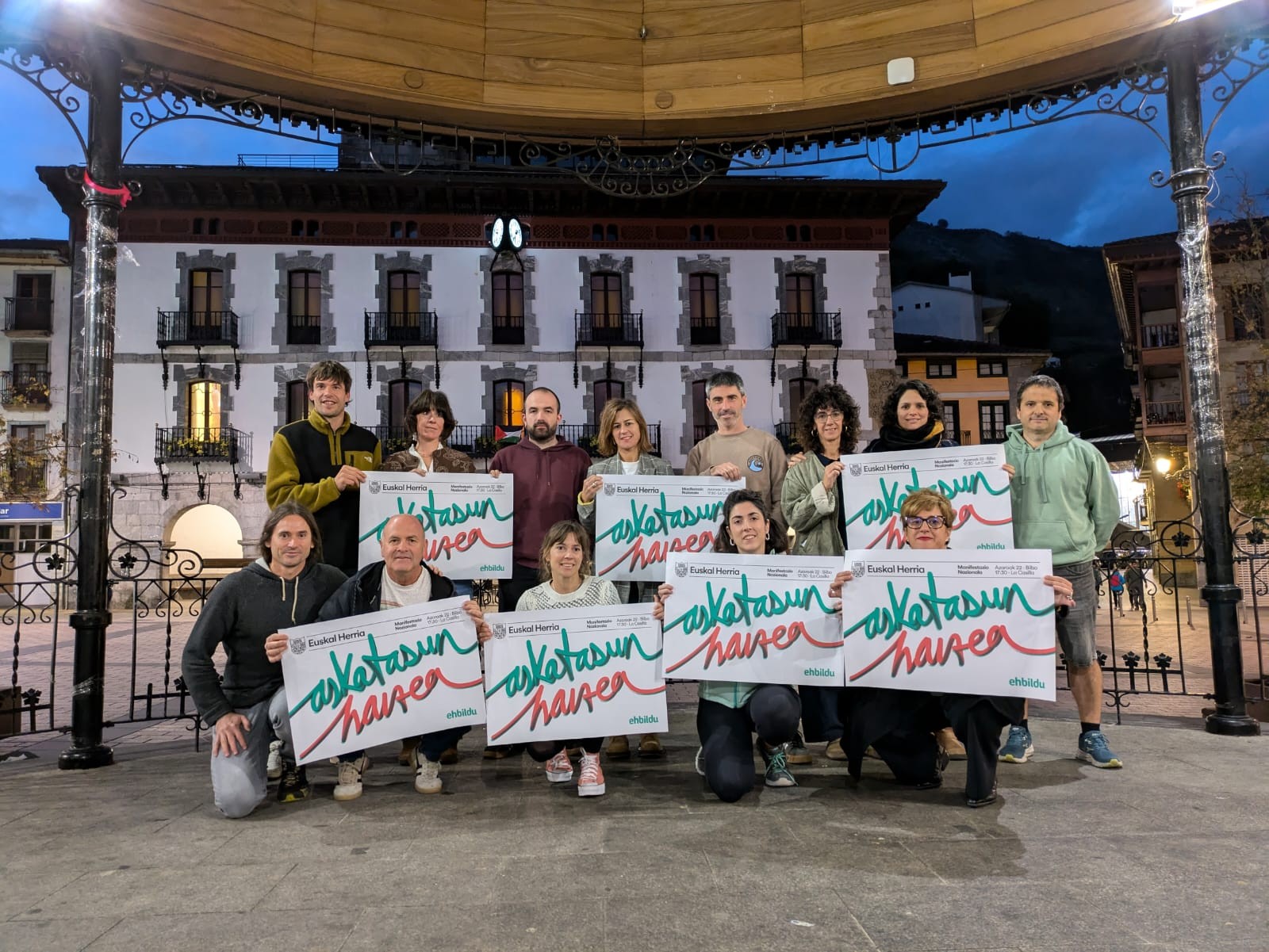 Azpeitiko EH Bilduk dei egin du azaroaren 22ko 'Askatasun haizea' manifestaziora joateko