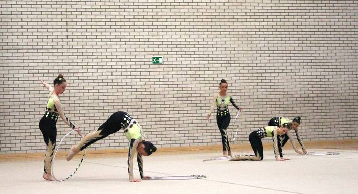 Zubiberri gimnastika erritmiko taldeak ikasturte amaierako jaialdia eskainiko du bihar