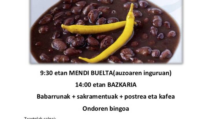 Mendi buelta eta babarrun jana