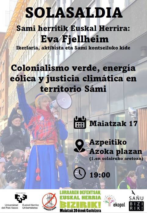 Solasaldia: "Kolonialismo berdea, energia eolikoa eta justizia klimatikoa Samien lurraldean"
