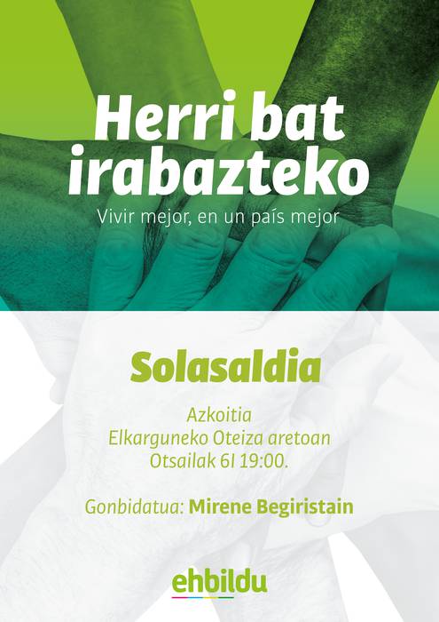 'Herri bat irabazteko' hitzaldia