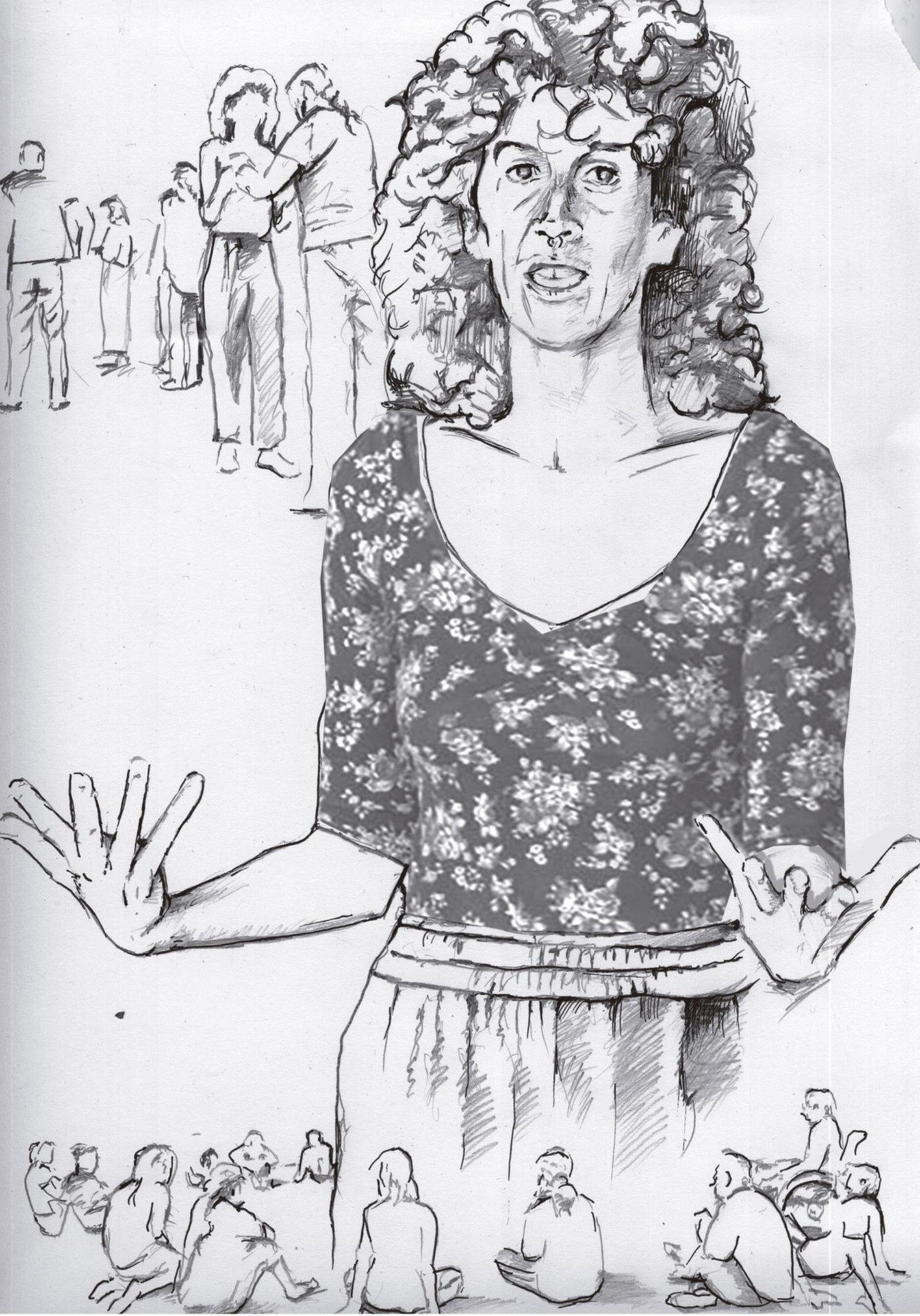 Alba Fernandez sortzailearen erretratua