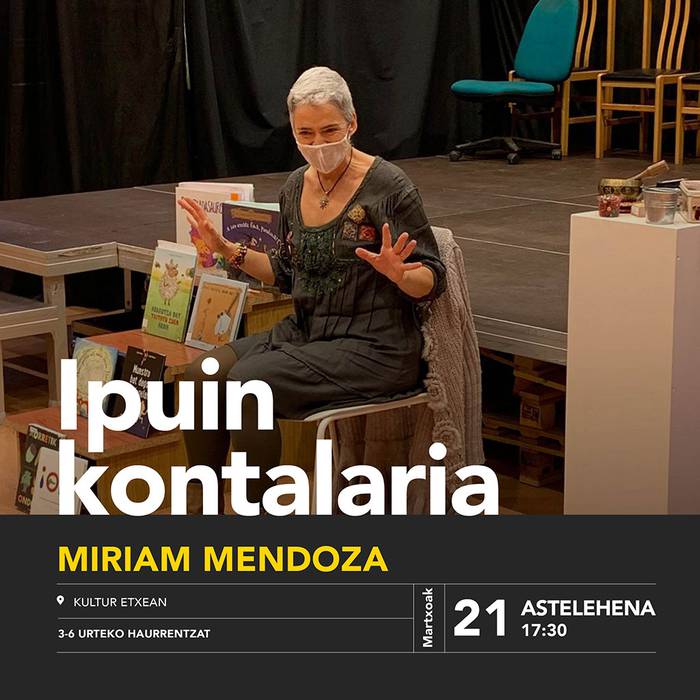 Miriam Mendoza ipuin kontalariaren saioa