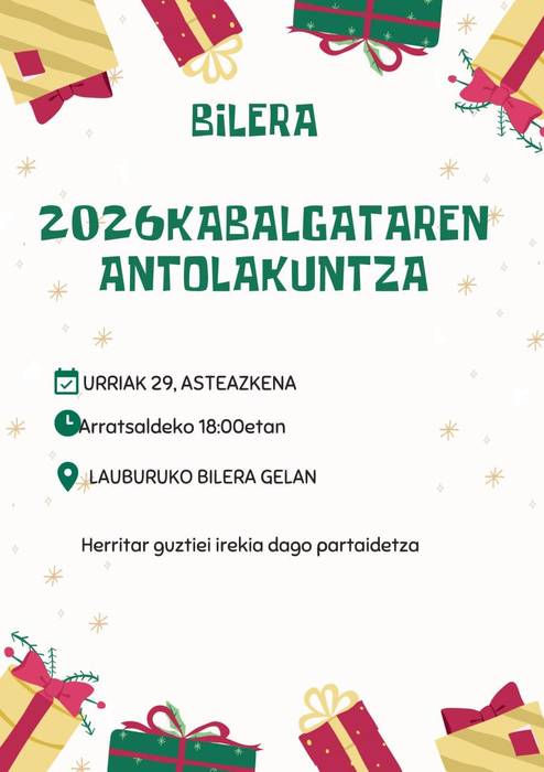 Kabalkada antolatzeko bilera