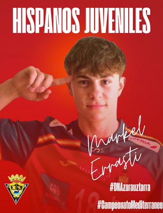 Mediterraneoko Txapelketa jokatuko du Markel Errasti eskubaloi jokalariak Espainiako selekzioarekin