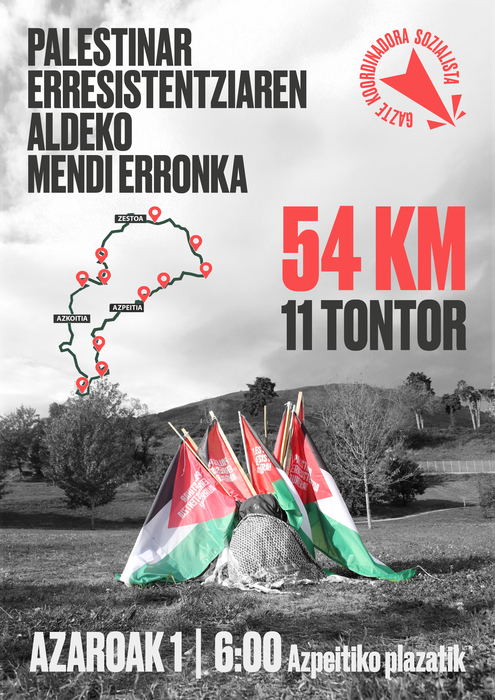 Palestinako erresistentziaren aldeko mendi erronka