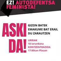 Elkarretaratzea: Zarauzko hilketa matxista salatzeko elkarretaratzea, Orion