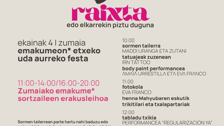 Raixta edo elkarrekin piztu duguna