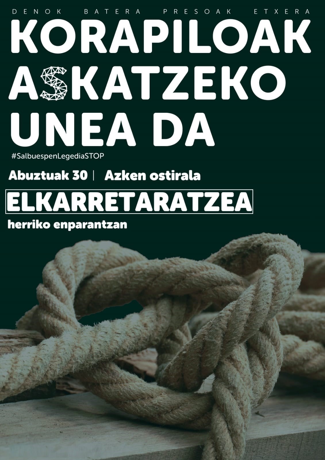 Ostiral honetan elkarretaratzea izango da