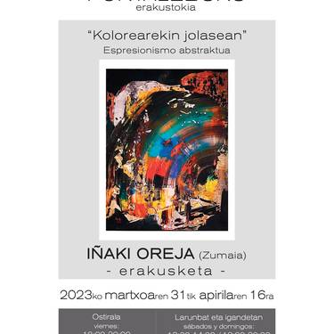 Iñaki Orejaren 'Kolorearekin jolasean' erakusketa