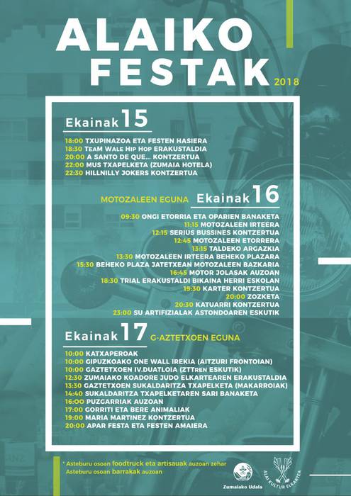 Alai auzoko jaiak 2018