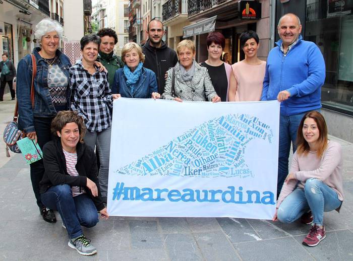 Marea Urdinarekin bat egingo du herriak