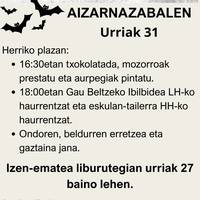 Gau Beltza, Aizarnazabalen