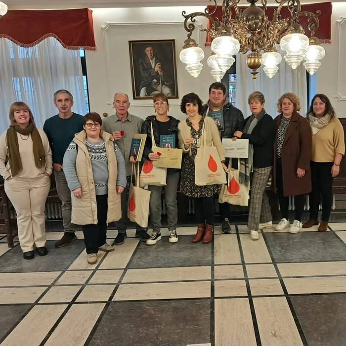 Zestoako Odol Emaileen Elkarteak zortzi herritar omendu ditu
