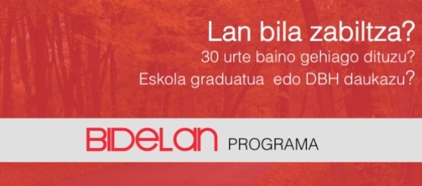 Bidelan programan izena emateko epea irekita